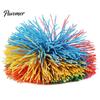 Stress Relief Ball 1/2/10/15Pcs Silicone Monkey Stringy Anxiety Colorful Sensory Portable Bounce Travel Rainbow Fidget Bouncy Pom Party Favors