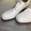 White Dress Business Shoes Size 24.0 6 Leather Goodyear Welted White High Heel(USED)
