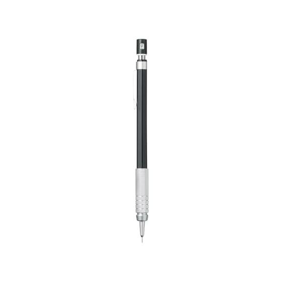 MUJI Low Center of Gravity Mechanical Pencil, Black, 0.3mm, Stable Writing, Non-Slip Grip, Lead Hardness Indicator, Recycled ABS, Japan