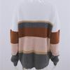 IHUASU Women's Autumn and Winter Striped Knit V-Neck Pullover Sweater