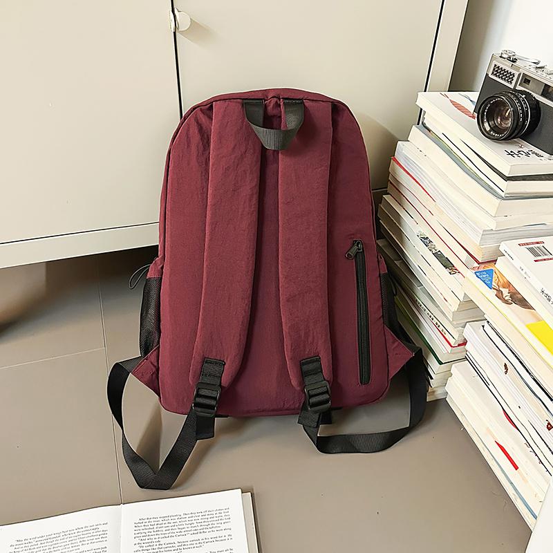 Water-Repellent Nylon Backpack Women's Lightweight Large Capacity Travel Backpack Men's Computer Backpack