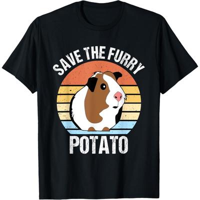 Huyarin Save The Furry Potato Funny Guinea Pig T-Shirt