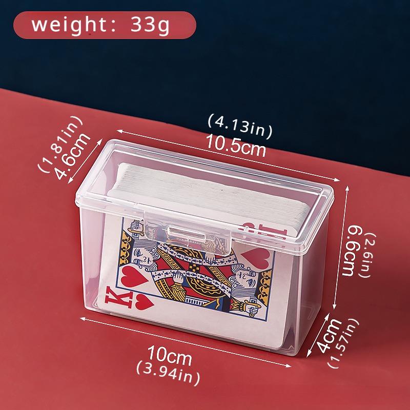 New Transparent Plastic Boxes Playing Cards Container PP Storage Case Packing Poker Game Card Box for Board Games Playing Cards