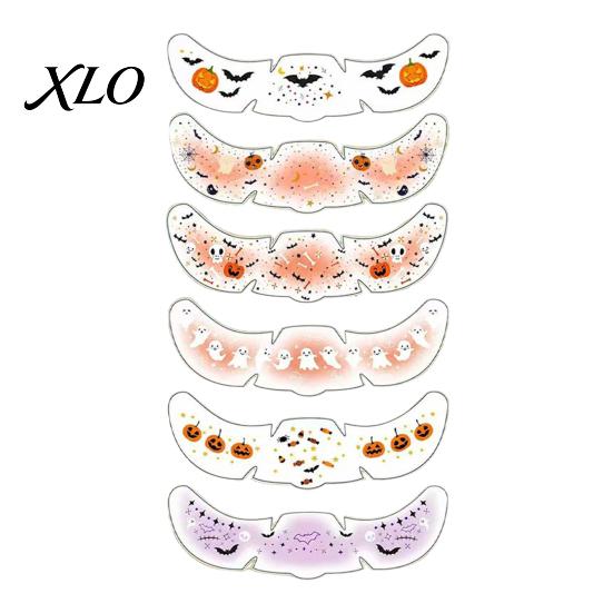 Creative Makeup for Holiday Performances Halloween Tattoo Stickers, Temporary Face Decals Party Makeup, Water Transfer Paper Tattoos Festivals