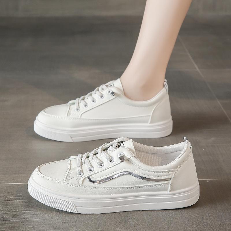 The 2025 New Spring and Autumn Retro White Sneakers, Thick-soled Sneaker Shoes, Versatile Ins Trendy Student Sneakers for Women