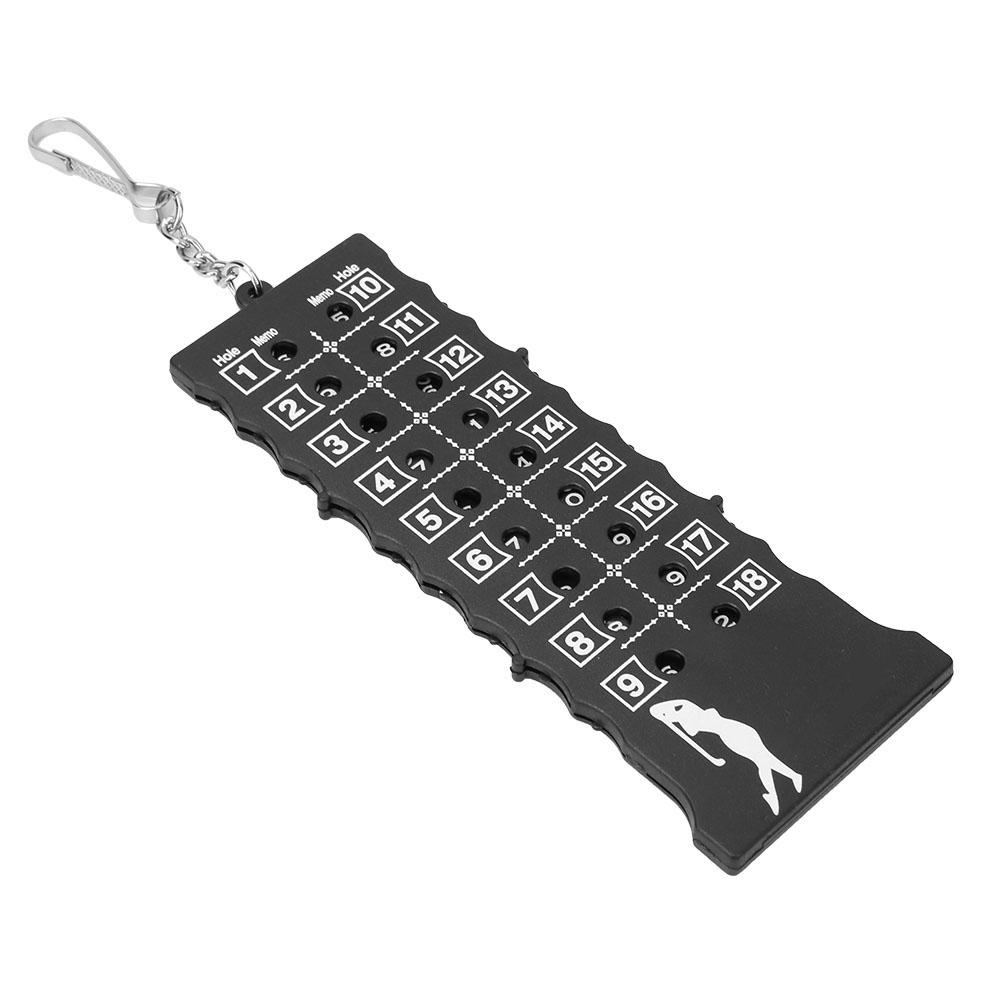 ABS Plastic Portable Strip Type 18 Holes Golf Scoreboard Score Counter Training Practice Competition Accessory(Black