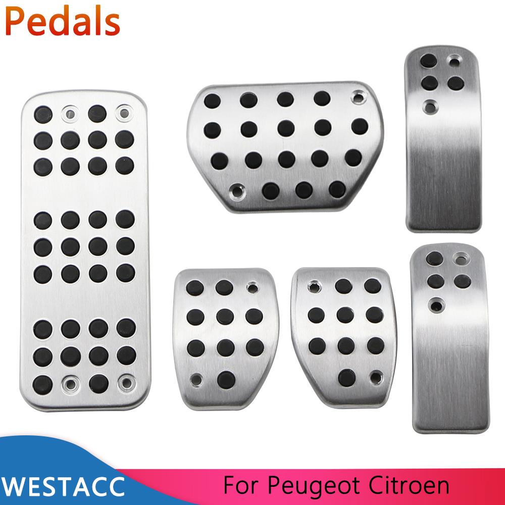 Car Pedals for Peugeot 207 301 307 208 2008 308 408 Cc for CITROEN C3 C4 DS 3 4 6 DS3 DS4 DS6 Gas Brake Rest Pedal