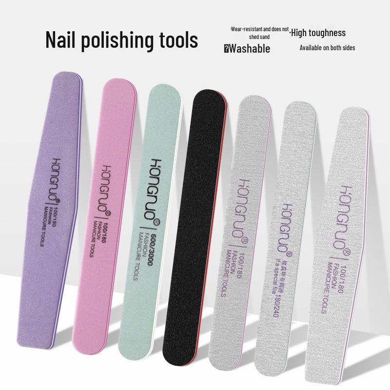 

Red Sponge-Free Thin Double-Sided Nail File Set