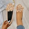 2025 New Women's Pointed Shoes Flower Suede Comfortable Casual Single Shoes