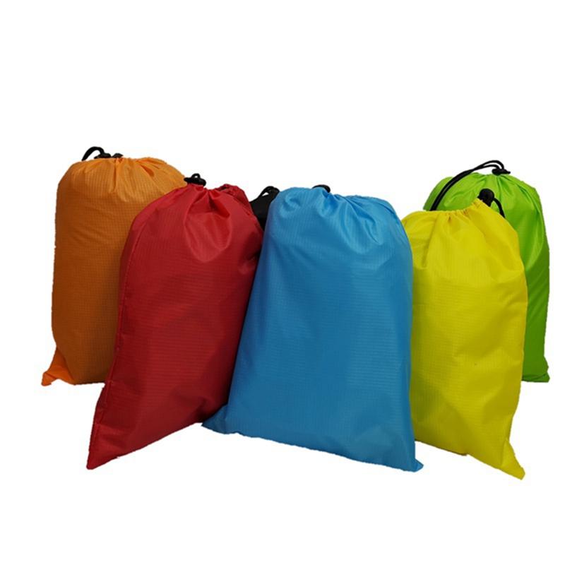 Storage Drawstring Bag Waterproof Foldable Gym Bag Ultralight Outdoor Travel Camping Hiking Travel Kits Sundries Bag Shoes Pouch