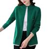 Women's Loose Knitted Cardigan Jacket - Spring/Autumn 2025, Stylish Long Sleeve Casual Zipper Sweater