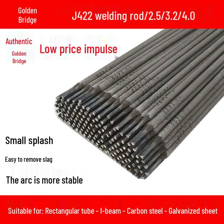 

Сварочные электроды из углеродистой стали J422 с антипригарным покрытием: 2,0 мм, 2,5 мм, 3,2 мм, 4,0 мм для бытового использования Jinqiao 2.0mm Trial Pack 3 pcs