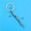 Sturdy Zinc Alloy Materials Tooth Shaped Keychain Charm Pendant Portable for Dental Professionals and Clinic Giveaways