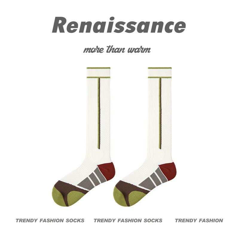 Renaissance Women's Compression Socks for Fitness and Marathon - Enhance Muscle Function with Long Calf Design