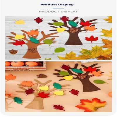96 Peças Árvore de Feltro DIY Kit de Artesanato Feito à Mão Para Decoração de Casa de Outono Presentes de Festa de Ação de Graças Decoração de Parede de Natal
