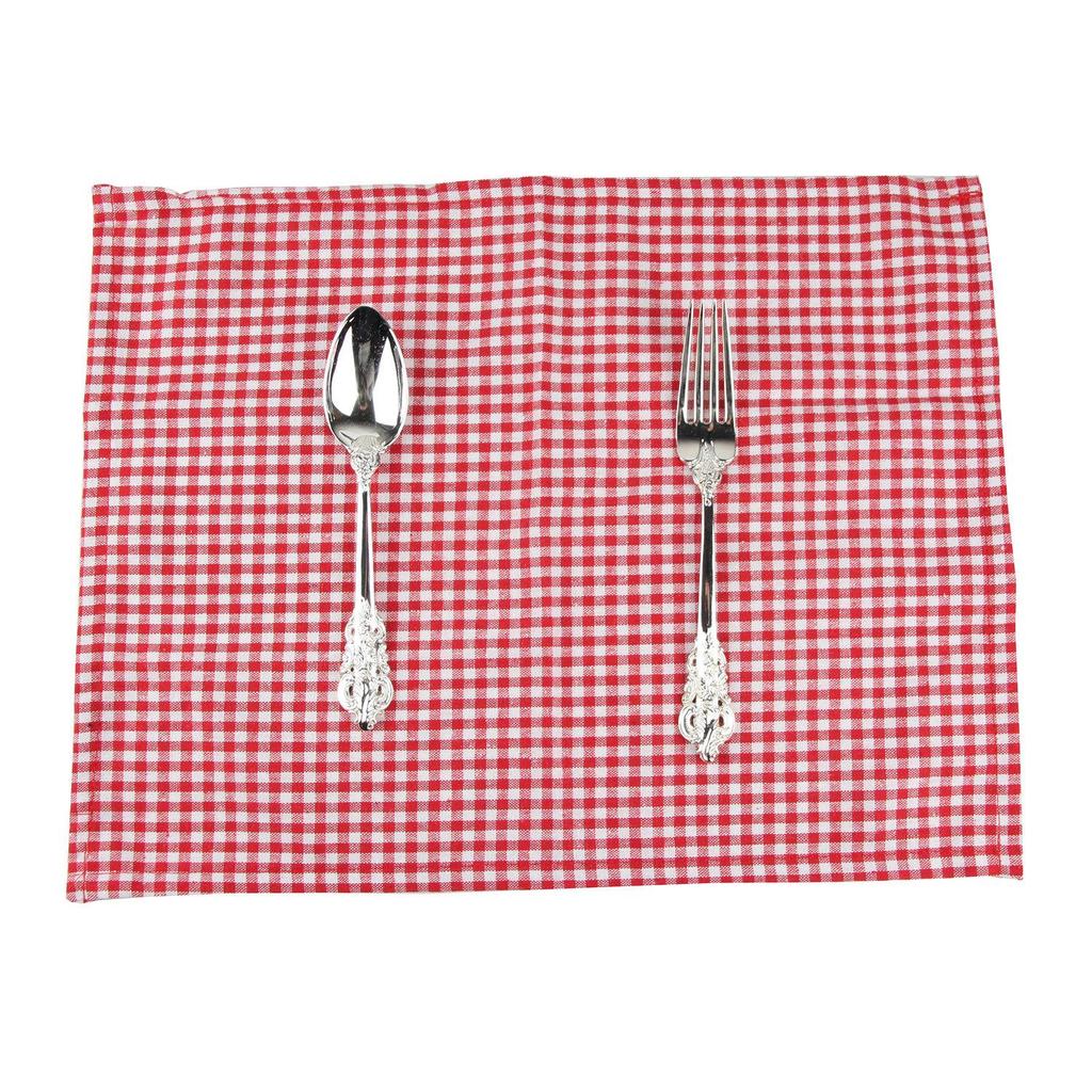 5-Color 30x40cm Plaid Polyester-Cotton Napkin & Placemat: Heat-Insulating, Tea Towel, Photo Background