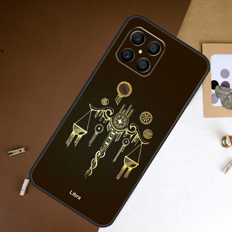 Zodiac Sign Case For Honor Magic 5 Lite Magic 6 Pro 50 70 90 X6 X7 X8 X9 8X X7a X6a X8a X9a X9b Cover