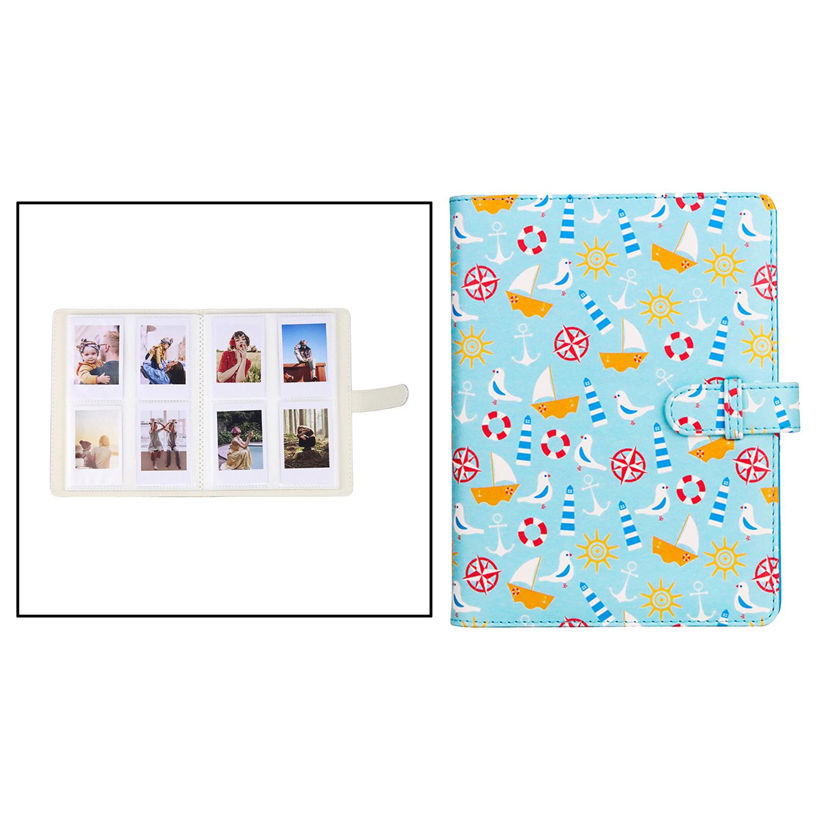 Portable 128 Pockets PU Leather Mini Camera Photo Album for Instax Mini