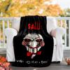 Saw Movie Flannel Blanket Soft All-Season Throw, Design for Camping, Car Travel, Hiking Sofa, Bed, Office Perfect Gift for Parties