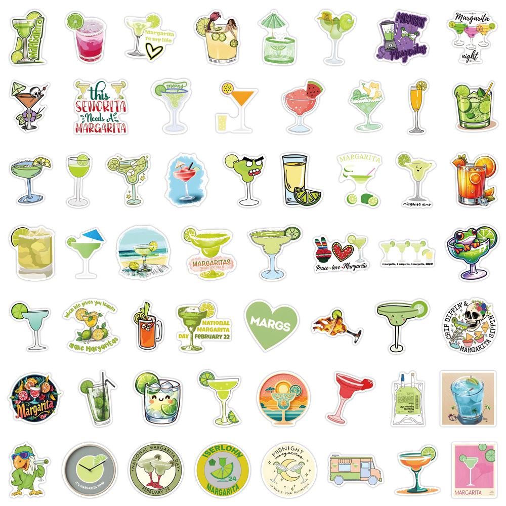 55 New Margarita Margarita Cocktail Graffiti Stickers Luggage Mobile Phone Skateboard Stickers