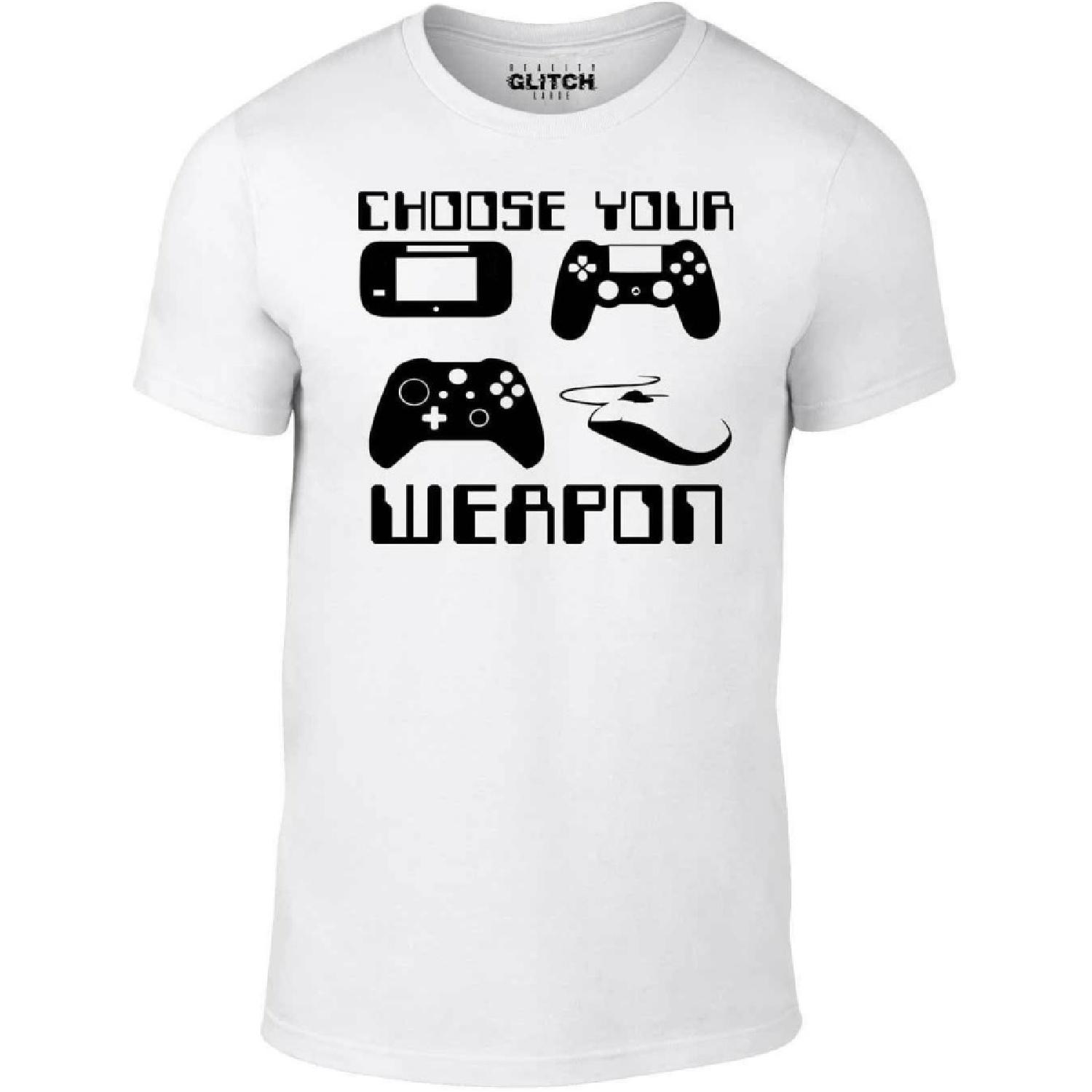 Reality Glitch Choose Your Weapon Gamer T-Shirt S