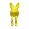 Easter Egg Bunny Figurine, 3D Printed Poseable Rabbit Statue with Movable Legs, Cute Desktop Ornament for Home, Office