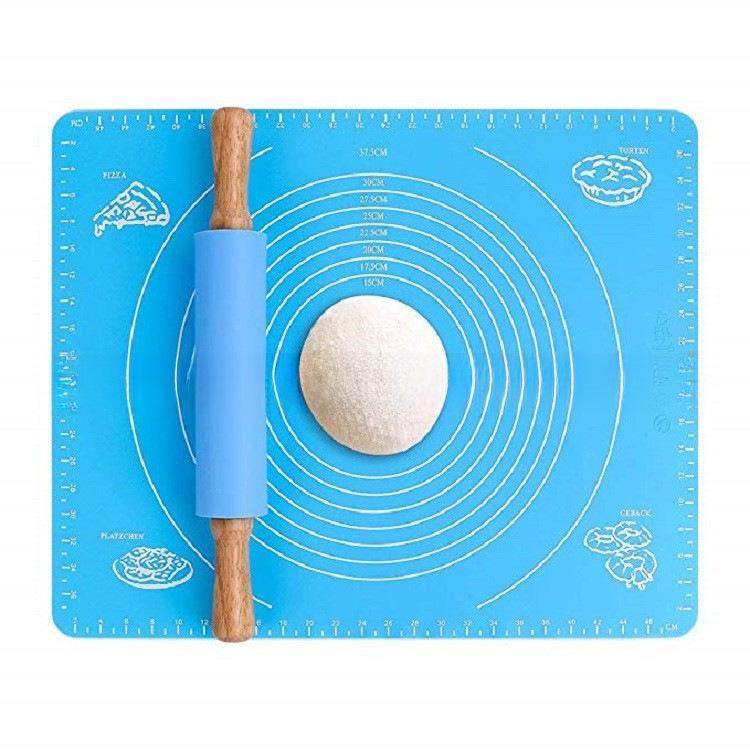 Food-Grade Silicone Baking & Kneading Mat with Measurements