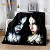 3D Gothic Horror Ghost Skull Soft Plush Blanket,Flannel Blanket Throw Blanket for Living Room Bedroom Bed Sofa Picnic Cover Kids