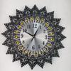 Large Metal Geometric Heart Wall Clock European Quiet Movement For Noiseless Operations Easy Mounting Home Decors Gift