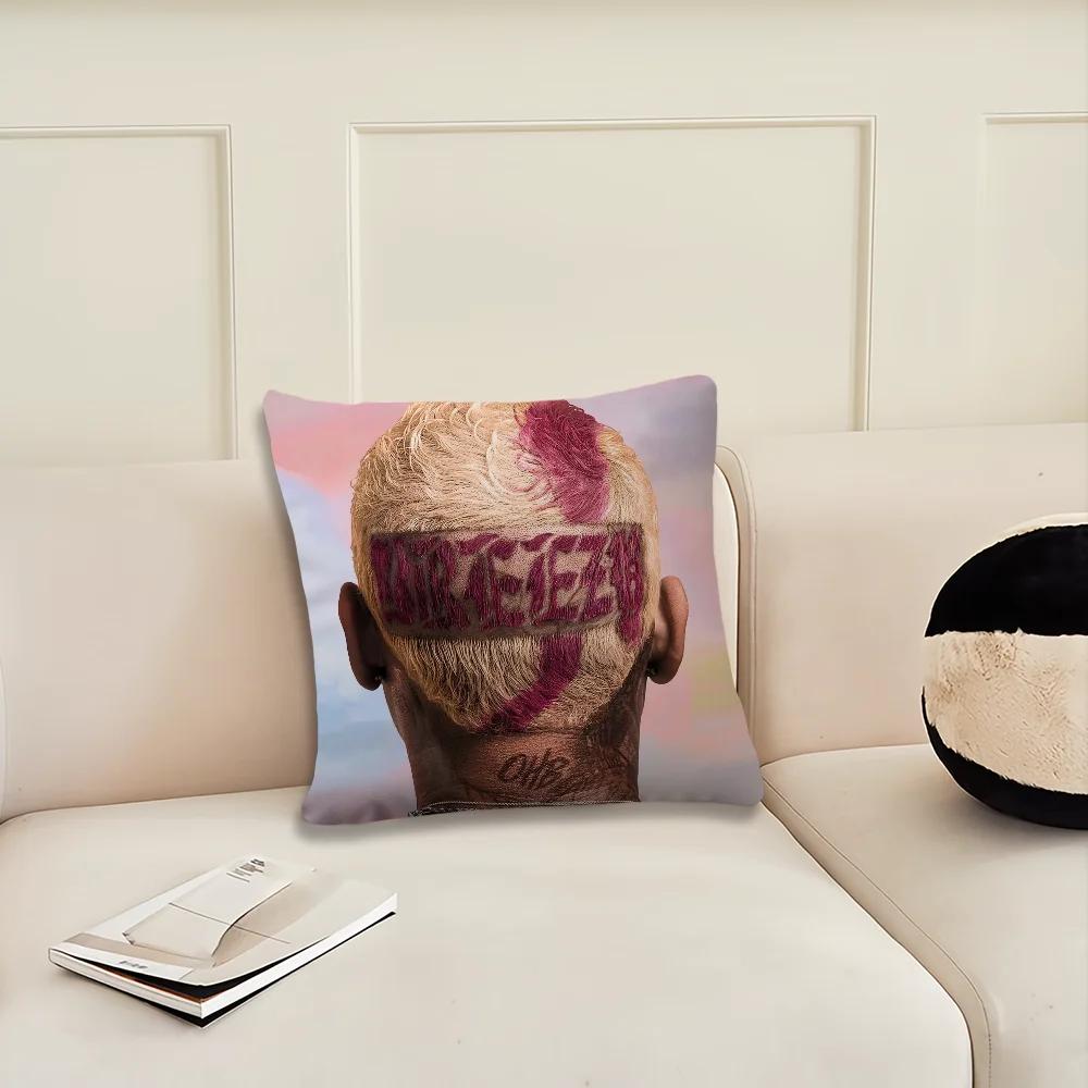 Rapper C-Chris Brown Decoration Room Home Sofa Living Office Car Nordic Simplicity Pillow Cover