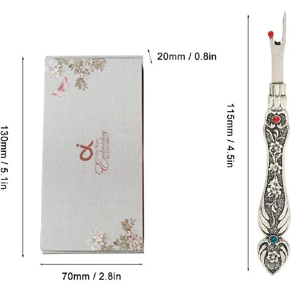 Fockety Seam Ripper, Vintage Sewing Seam Ripper, Ergonomic Thread Remover, Stitch Thread Unpicker Cutter Stitch Remover Tool for Sewing Crafting