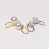 Women's French Retro Pearl Earrings - Summer High-End Ear Hooks & Studs for Square and Round Faces