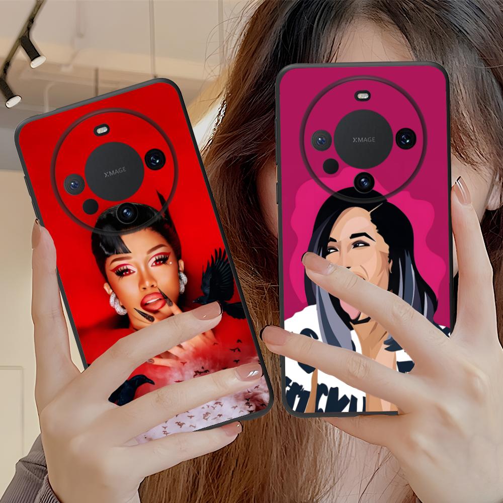 Cardi B Matte TPU Mobile Phone Case for Huawei Mate 60 50 40 30 20 10 Pro Plus Lite E 5G Colorful Printing Cover
