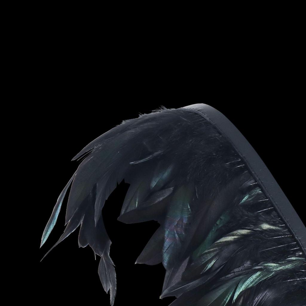 Vintage Gothic Feather Shawl Cape with Shoulder Wing Necklace for Women