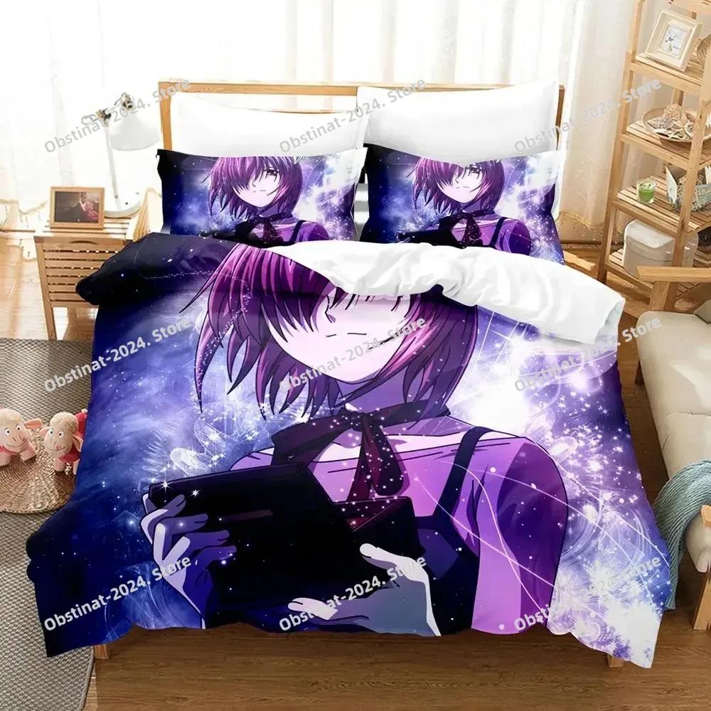 New Anime Elfen Lied Beding Set Soft Duvet Cover Bed Linen Set Comfortable Quilt Cover Pilowcase Warm Comforter King Quen Sized Dimensions Young Boys