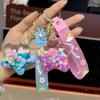 Acrylic Jelly Beans Oil-Filled Quicksand Star Keychain Pendant