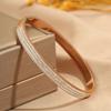 Hot-selling titanium steel bracelet, girls' high-end sense of fashion, popular light luxury in Europe and the United States, Gypsy star love diamond 