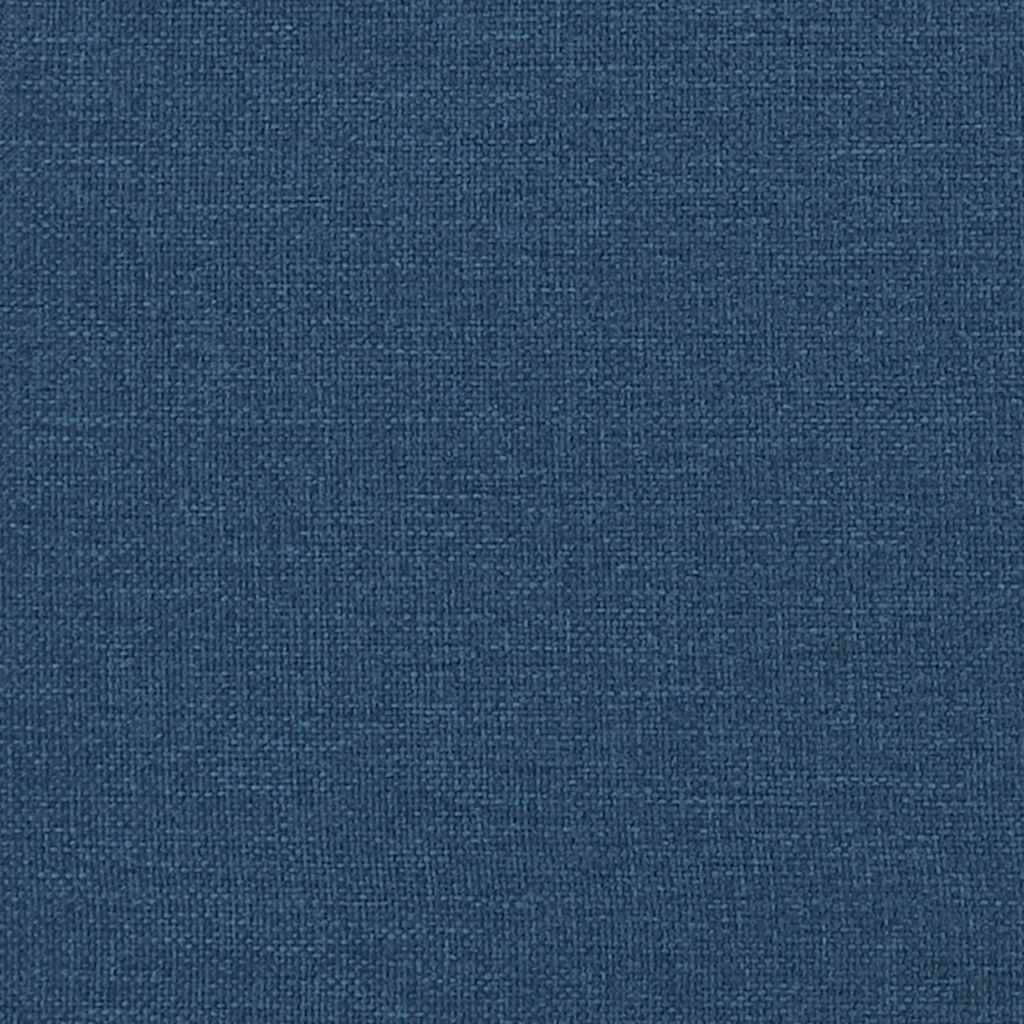 Box Spring Bed with Mattress Blue 200x200 cm Fabric