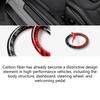 High Performances Carbon Fiber Car Trunk Button Cover Automotive Interior Sticker Trunk Button Rings Suitable for Auto
