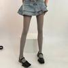 Run Resistant Solid Colored Semi Opaque Footed Tights High Waist Pantyhose Control Top Tights Halloween Cosplay Costume
