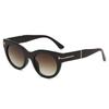 New round frame sunglasses European and American retro simple neutral versatile explosive letter fashion sunglasses