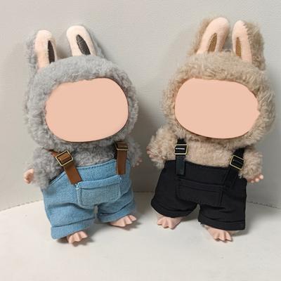 17cm Doll Clothes Cowboy Overalls Set Fashionable Doll Costumes Outfits for Playtime Doll Clothing Accessories Gift for Doll Lovers