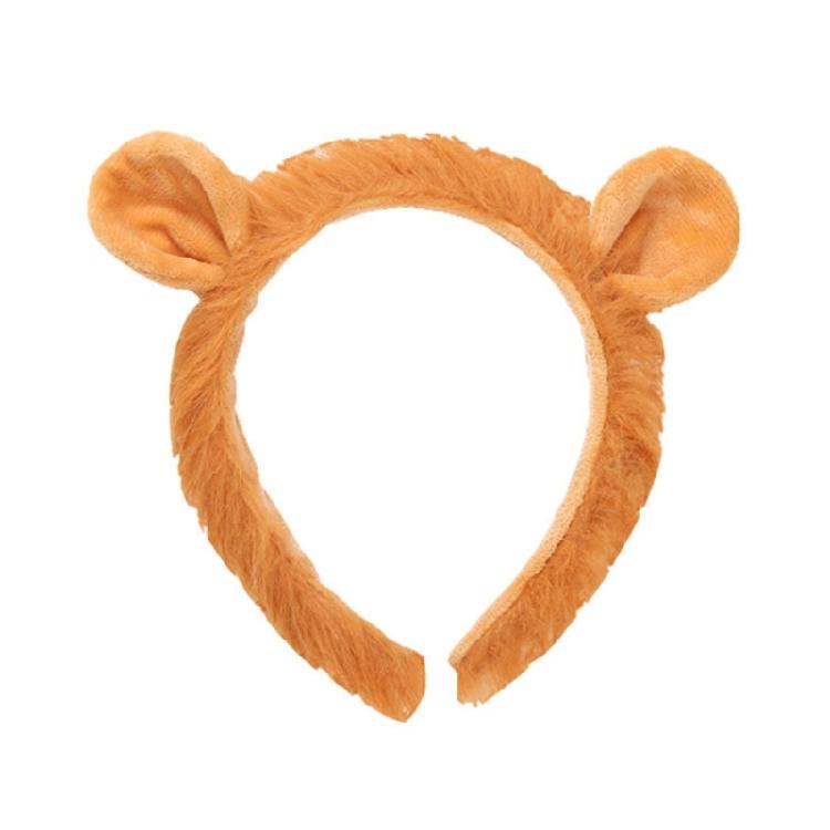 Набор аксессуаров для костюма льва: повязка на голову с ушами льва, галстук-бабочка, хвост, юбка-пачка, животное для переодевания