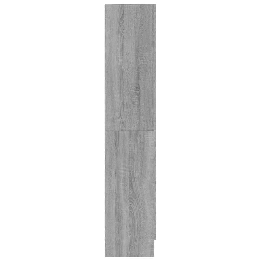 Vidaxl Bookshelf, Sonoma Oak Grey, 82.5X30.5X150 Cm