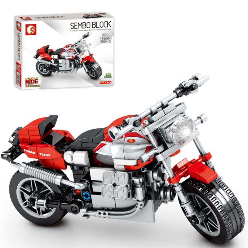 Lego Motocross Bausteine Spielzeug Kinder Pädagogisches Zusammengebautes Offroad-Rennmotorrad Spielzeug