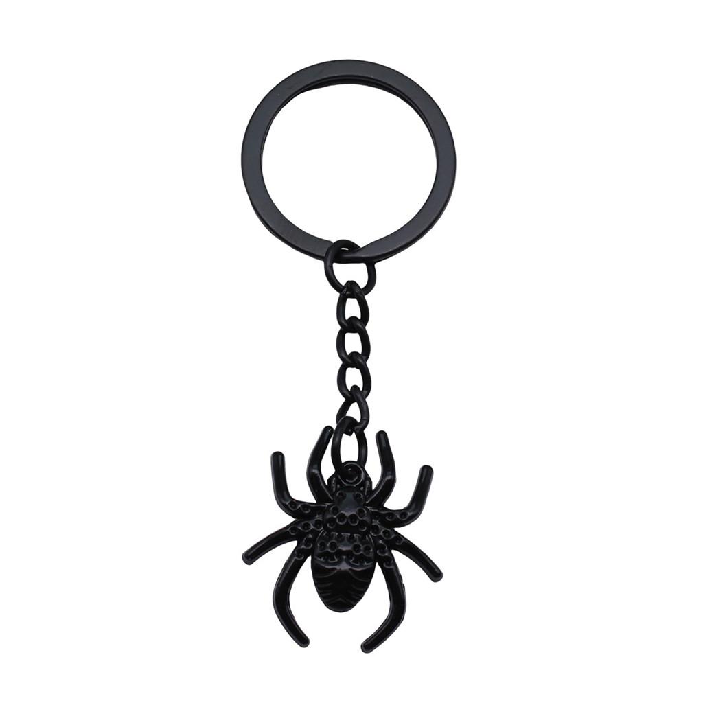Bat Charm Keychain Spooky Insect Key Holder Halloween Day 28mm Ring