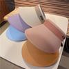 Spring and Summer Sunscreen Empty Top Hat, Children's Sunshade, Large Eaves, UV Protection, Travel Sun Hat, Show Your Face, Small Riding