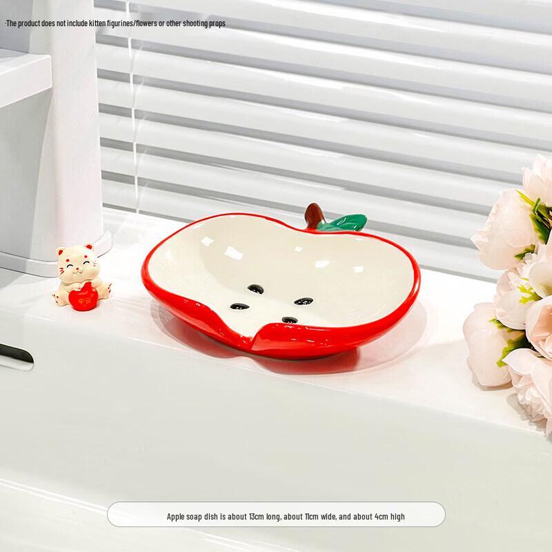 Elegant Shell Ceramic Draining Soap Dish