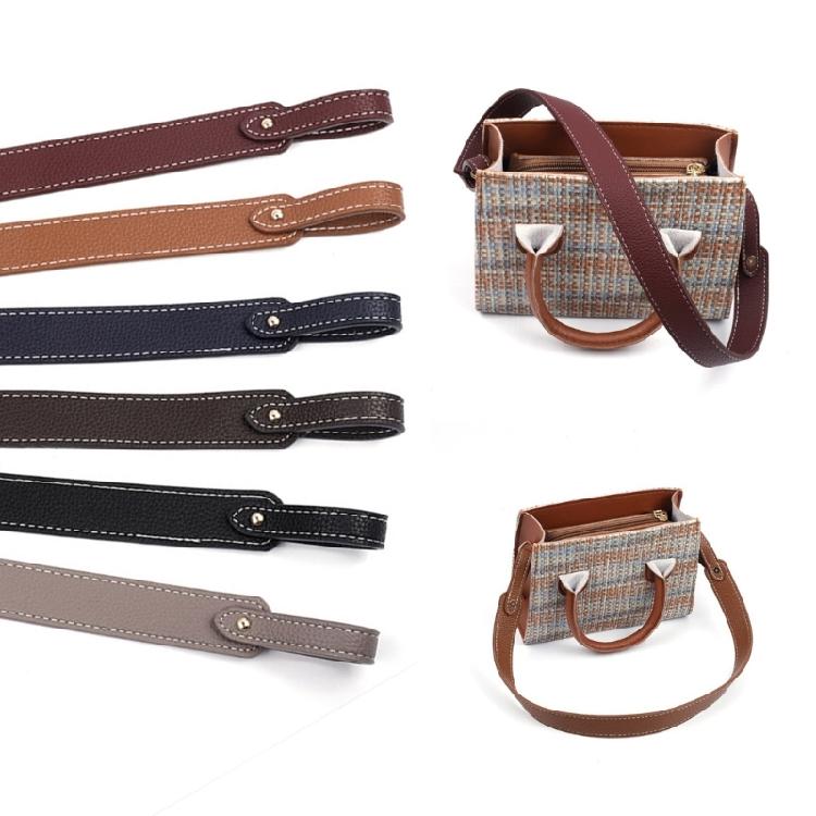 26in Handbag Shoulder Strap Lychee Texture Strap PU Leather Crossbody Bag Strap