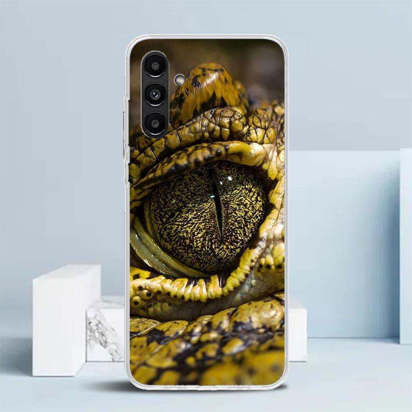 Crocodile Animal Phone Case For Samsung Galaxy A17 A37 A57 A16 A15 A14 A13 A56 A55 A54 A53 A36 A35 A34 A33 A26 A25 A24 A23 Galax